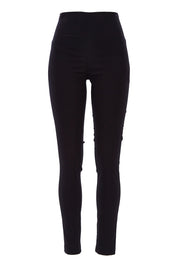 Product shot of the Suzie Maternity Super Straight Pant in colour Black (Black), from the front