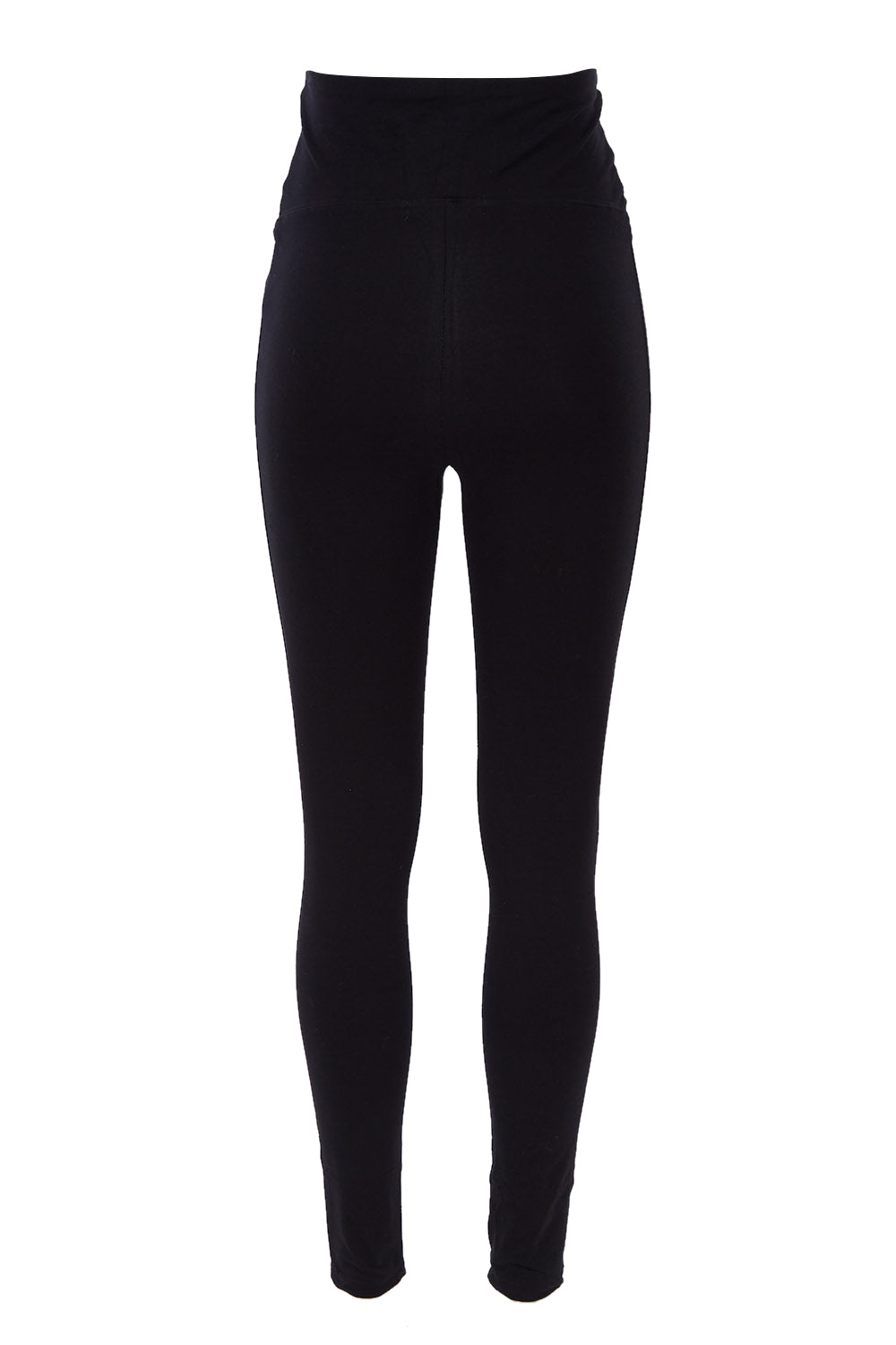 Product shot of the Over Tummy Maternity Legging in colour Black (Black), from the back