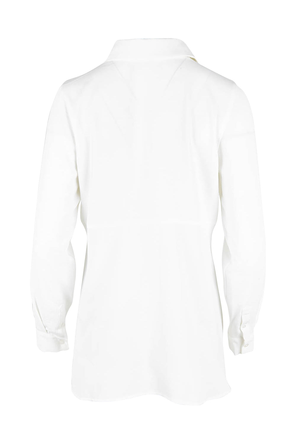 Product shot of the Tina Peplum Shirt in colour White (White), from the back
