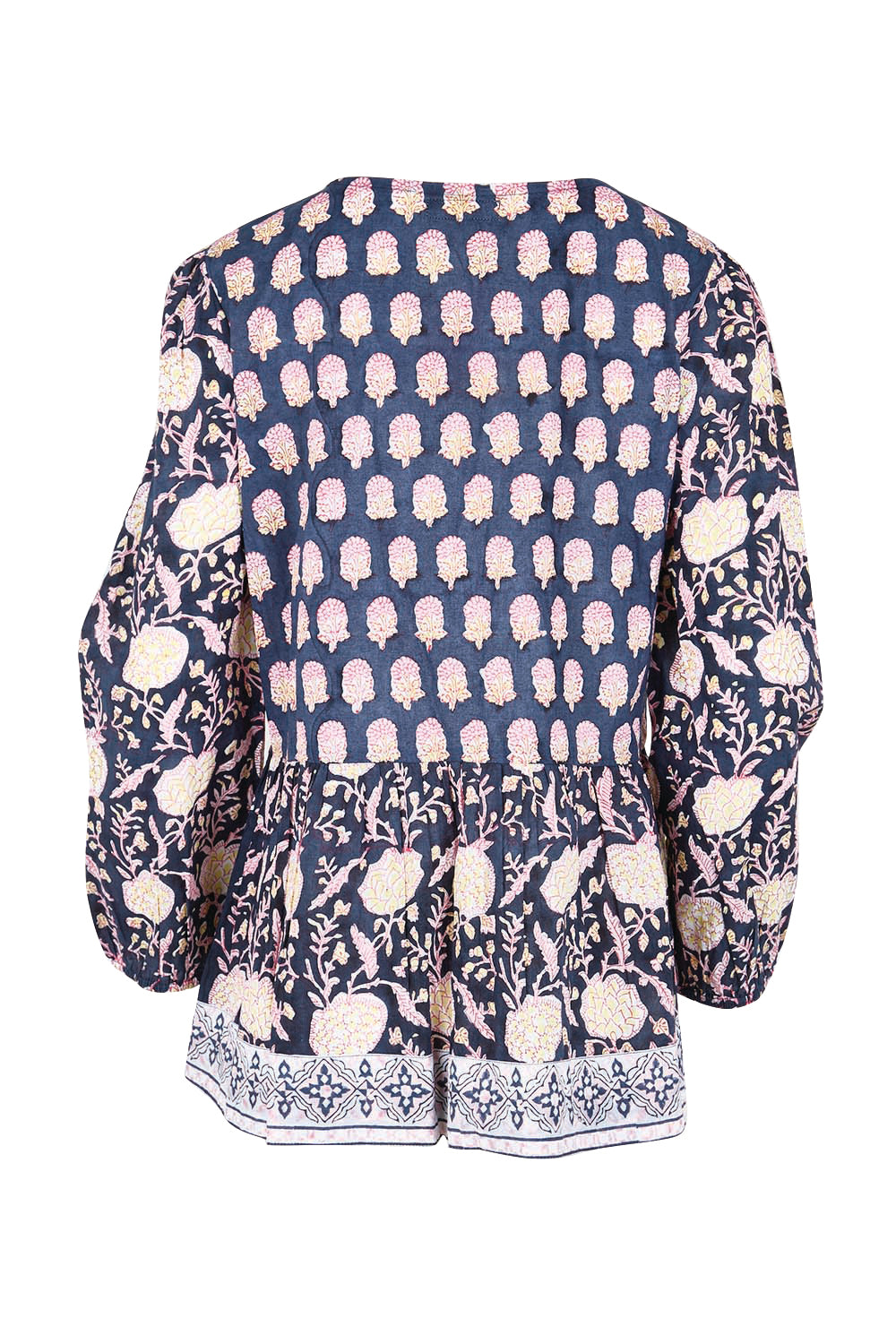Product shot of the Alilia Jacket – Navy in colour Navy, from the back