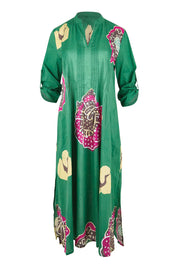 Product shot of the Batik Maxi Dress – Print in colour Print, showing detail