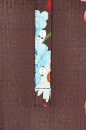 Product shot of the Bharita Cotton Dress in colour Print, detail