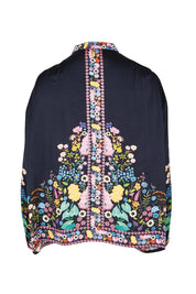 Product shot of the Delicia Shirt – Black in colour Black, from the back