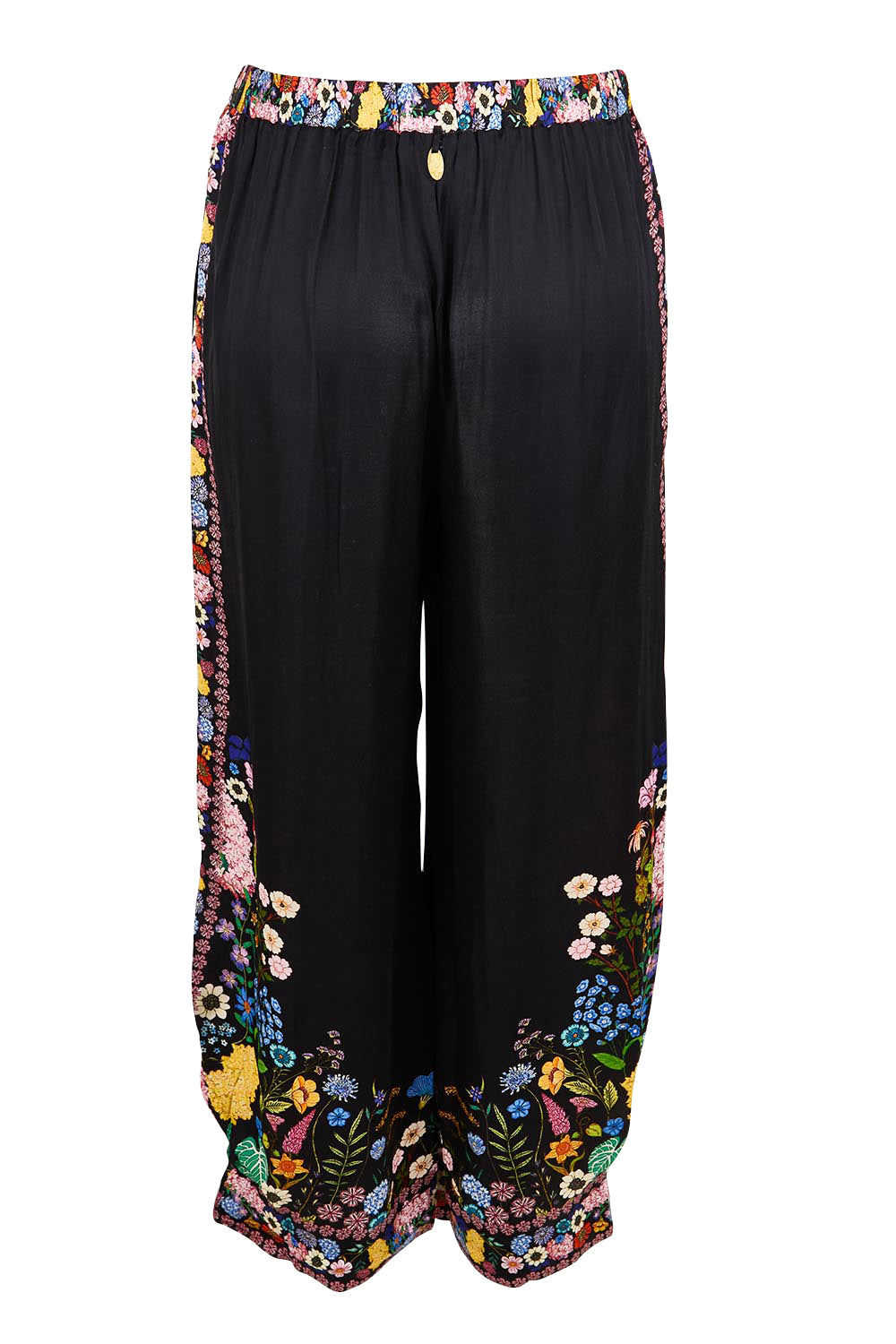 Product shot of the Delicia Pant – Black in colour Black, from the back