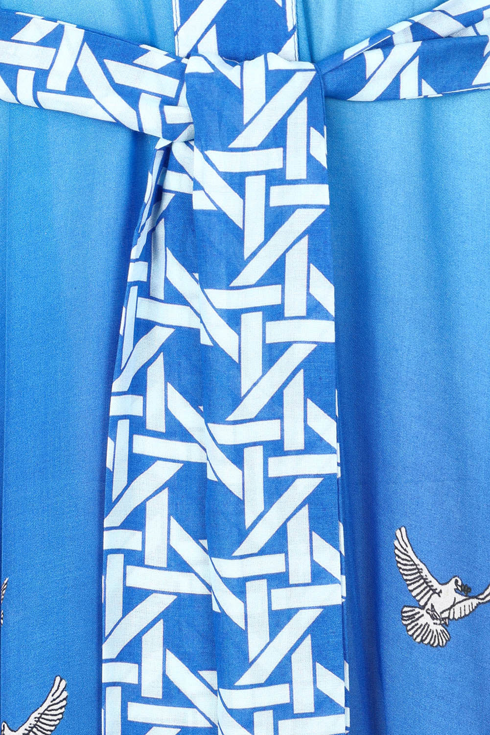 Product shot of the Paradis Maxi Dress in colour Blue (Blue), detail