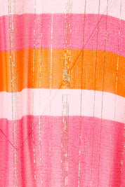 Product shot of the Riviera Wrap Dress in colour Red (Pink), detail