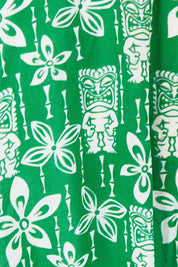 Preloved Tiki Tiered Dress - Emerald