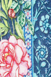 Product shot of the Valeria Long Tee in colour Navy (Blue), detail