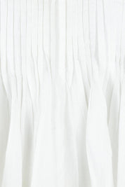 Product shot of the Vivian Cotton Top in colour White (White), detail