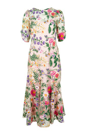 Product shot of the Cardelina Embroidered Mesh Dress in colour Lavender (Pink), from the front