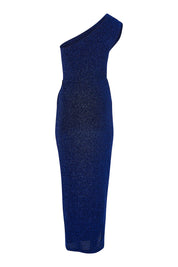 Product shot of the Valedictory Dress in colour Sapphire (Blue), from the back