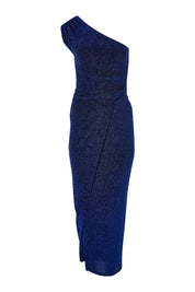 Product shot of the Valedictory Dress in colour Sapphire (Blue), from the front
