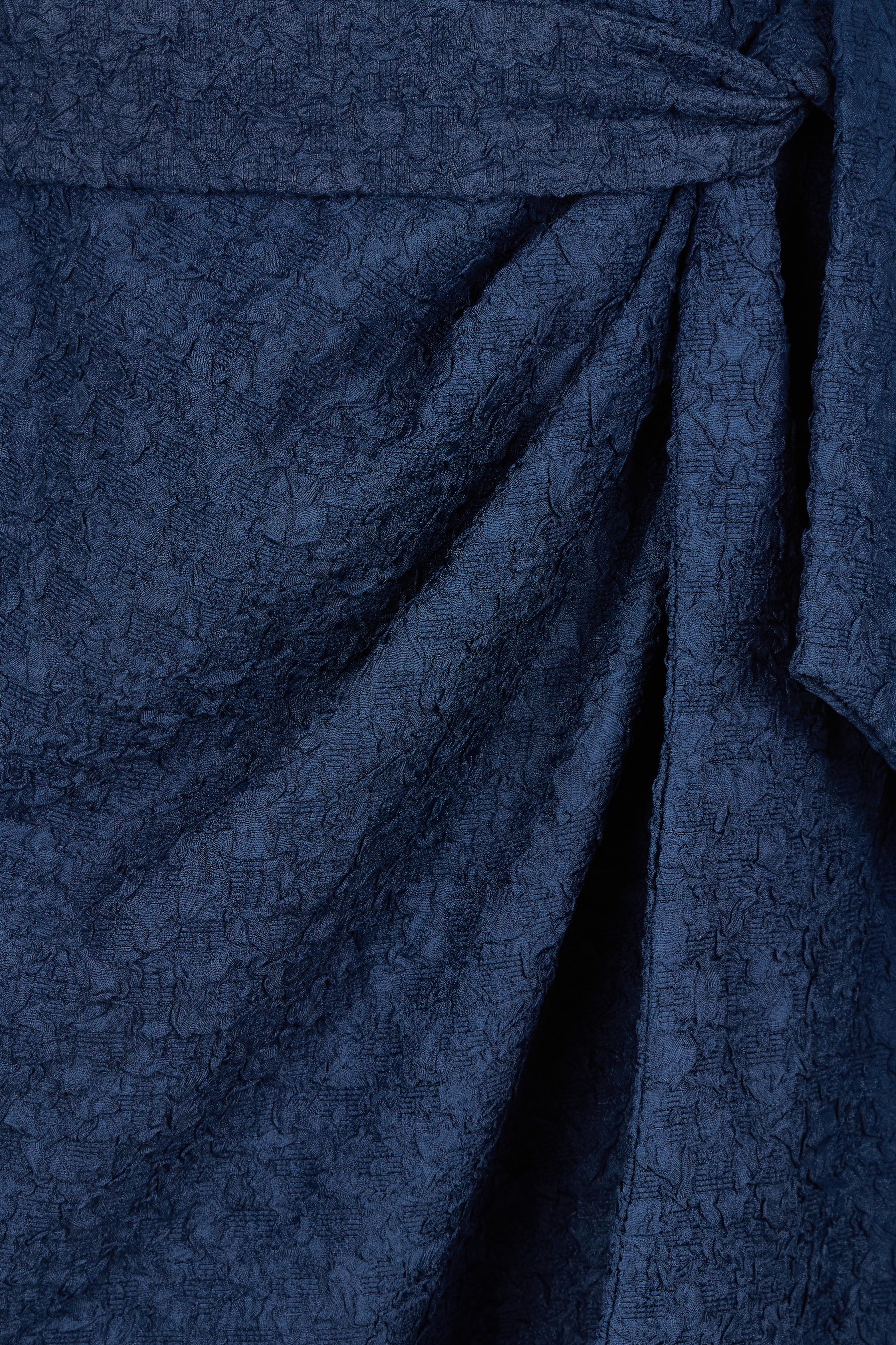 Product shot of the Celestial Dress in colour Navy (Blue), detail