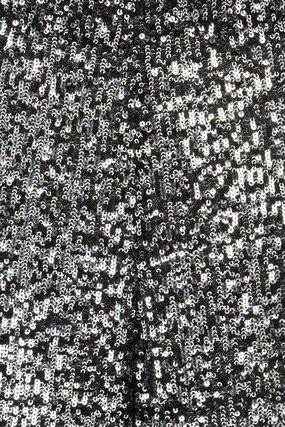 Product shot of the Sequin Palazzo Pants in colour Blksilver (Black), detail