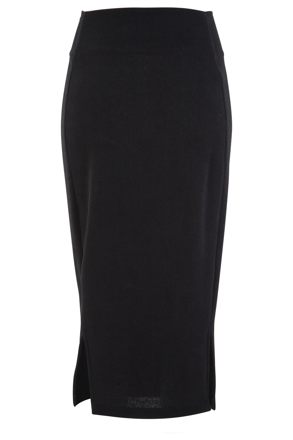 Product shot of the Pencil Skirt in colour Black (Black), from the back