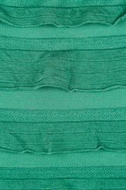 Product shot of the Maddison Maxi Ruffle Dress in colour Emerald (Green), detail