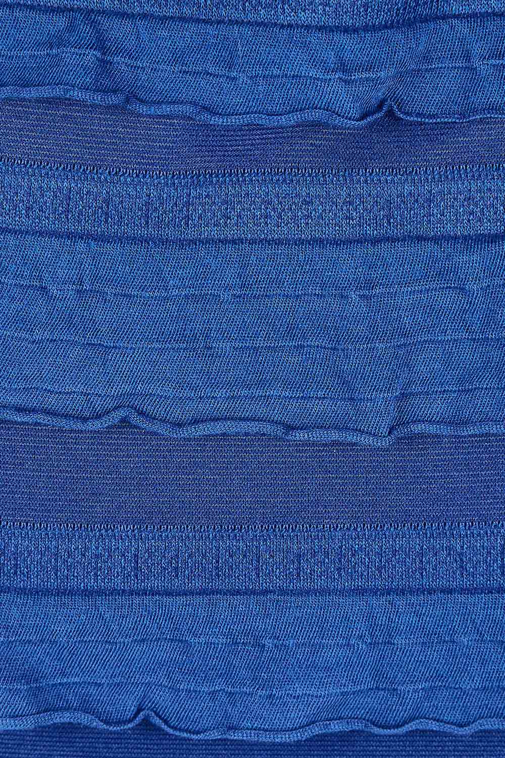Product shot of the Maddison Maxi Ruffle Dress in colour Sapphire (Blue), detail