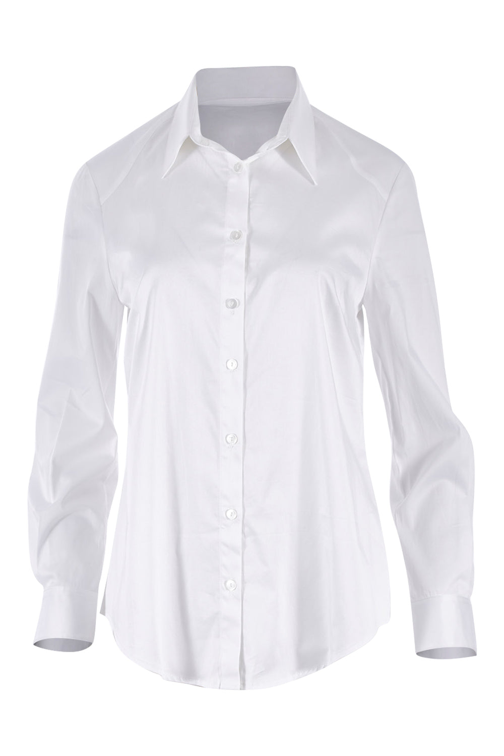 Product shot of the Classic Shirt in colour White (White), from the front