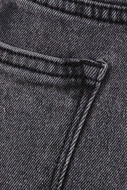 Product shot of the Layla Jean in colour Charcoal (Black), detail