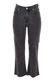 Product shot of the Layla Jean in colour Charcoal (Black), from the front