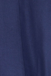 Product shot of the Brigitte Balloon Sleeve Maxi Dress in colour Navy (Blue), detail