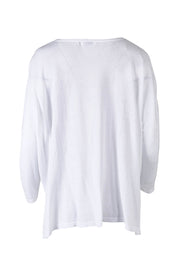 Product shot of the Shiv Dolmain Knit in colour White (White), from the back