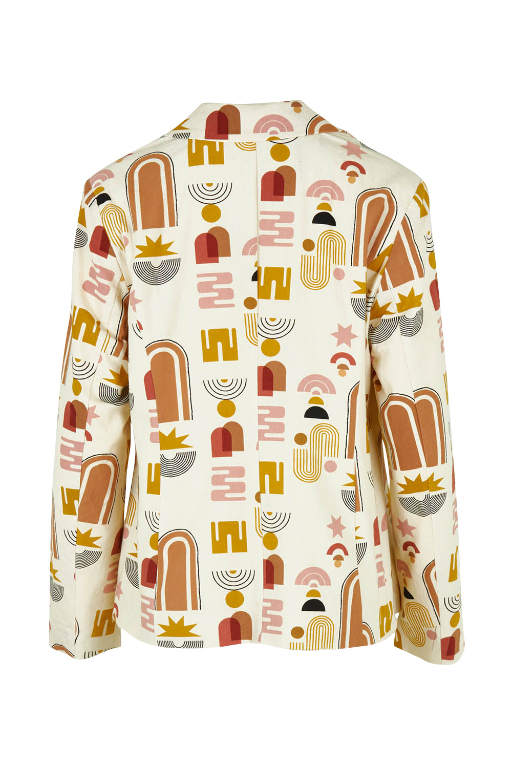 Product shot of the Roxy Blazer in colour Abstract, from the back