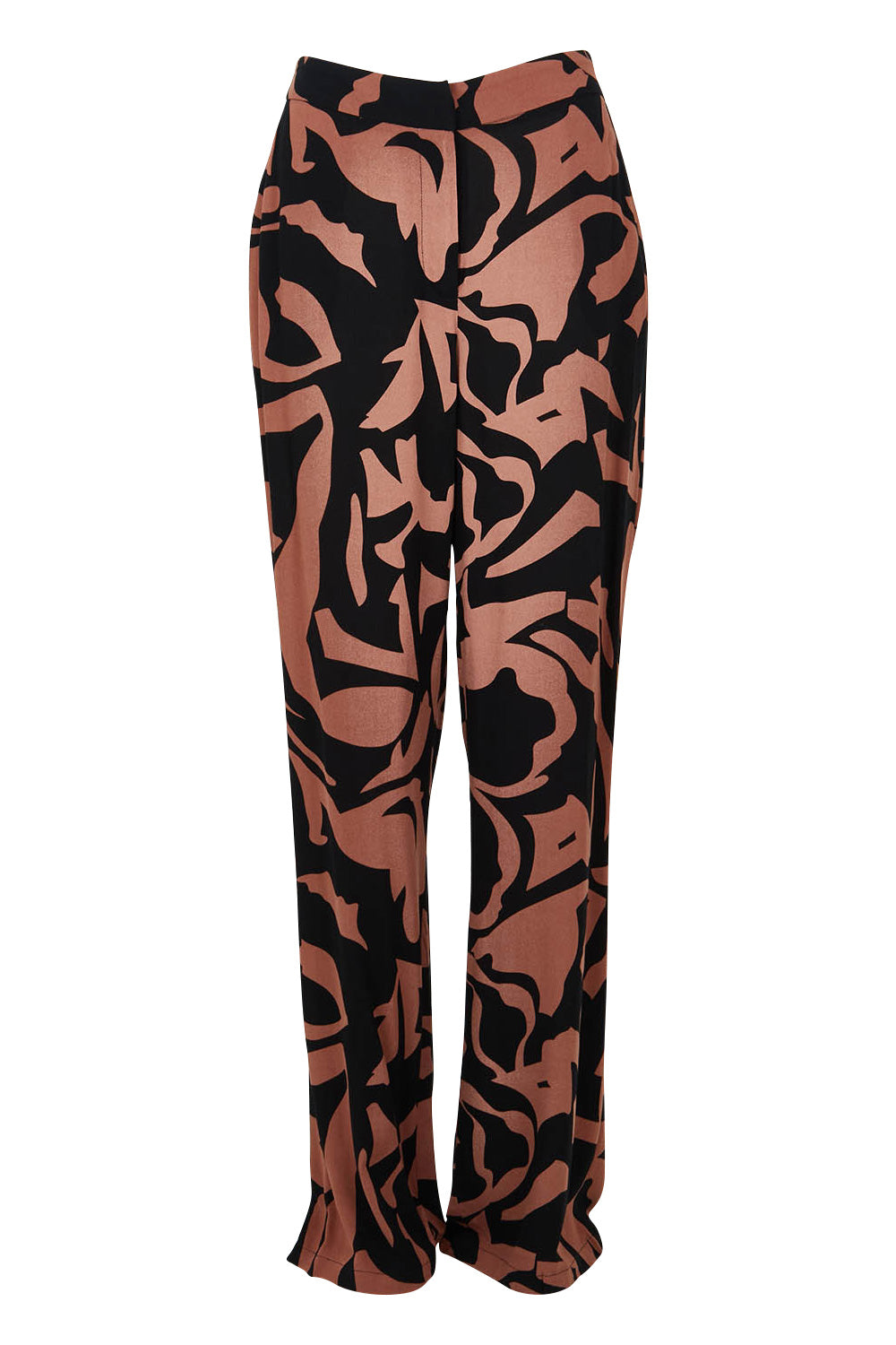 Product shot of the Joelle Wide Leg Pant in colour Abstract, from the front