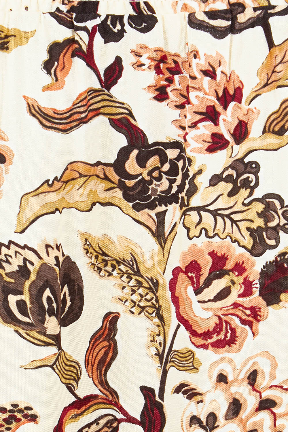 Product shot of the Dara Boho Skirt in colour Wildflower, detail
