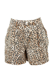 Product shot of the Wyatt Denim Shorts in colour Animal, from the front
