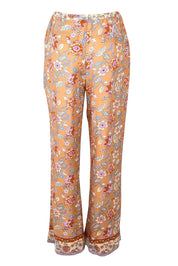 Product shot of the Margie Pant in colour Paisley, from the back