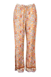 Product shot of the Margie Pant in colour Paisley, from the front