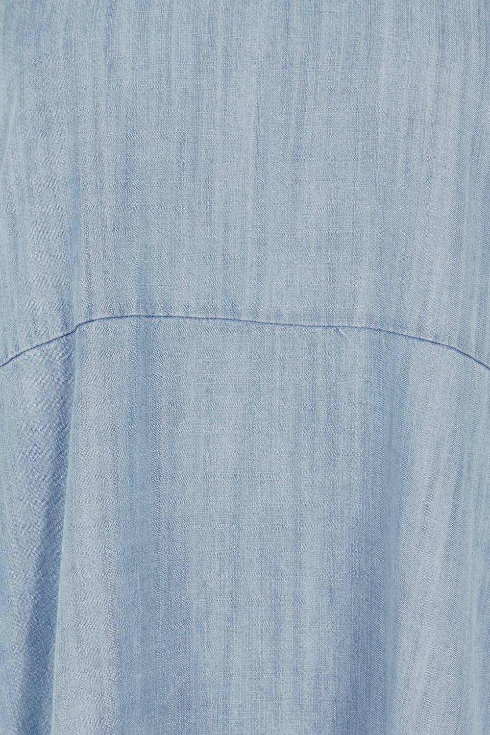 Product shot of the Rye Lyocell Dress in colour Chambray (Blue), detail