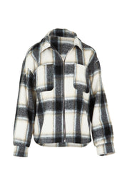 Product shot of the Zita Jacket in colour Charcoal (Grey), from the front