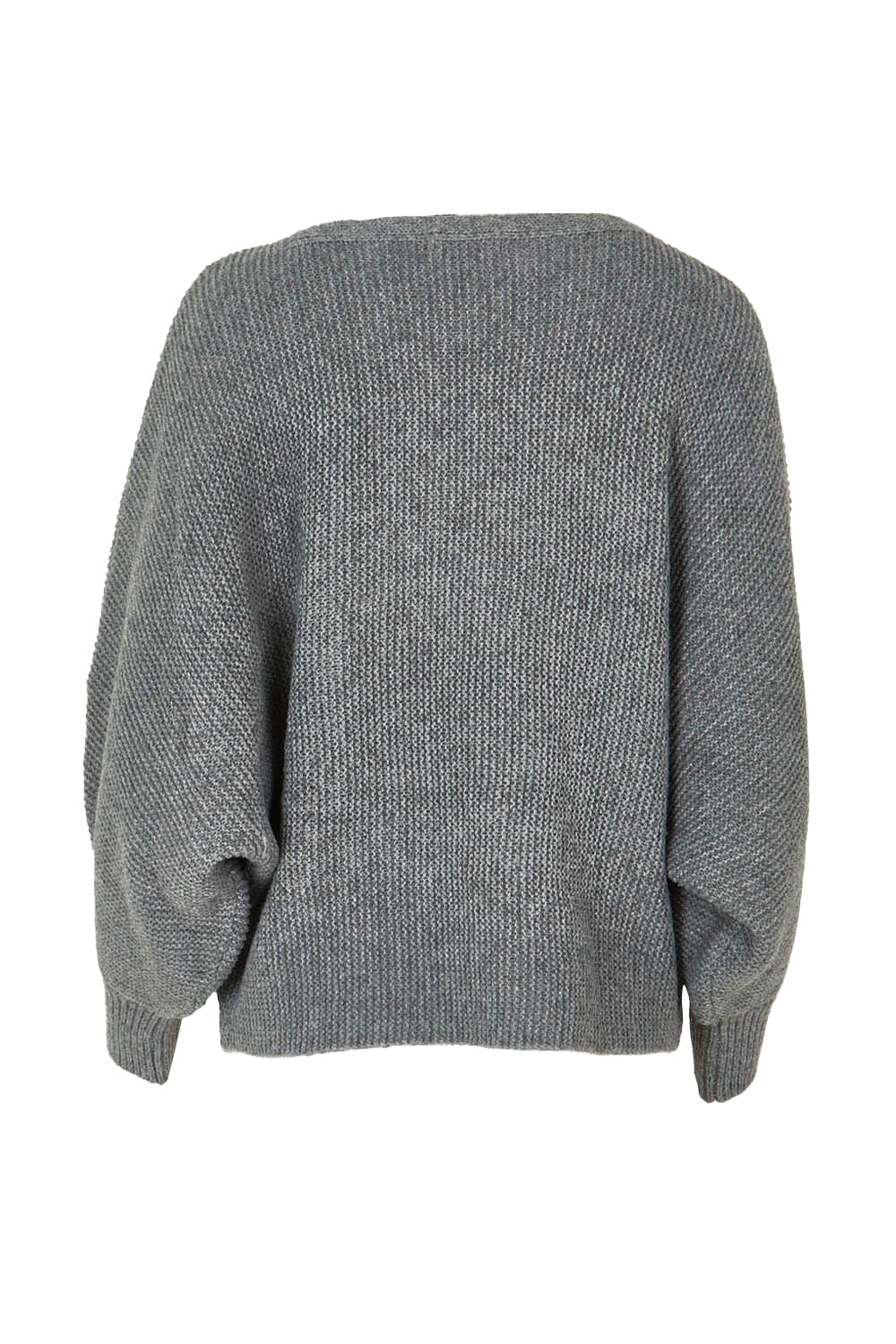 Product shot of the Concord Cotton Blend Knit in colour Greymarle (Grey), from the back