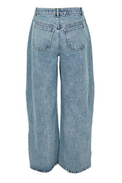 Product shot of the Jordan Jean in colour Acidwash (Blue), from the back