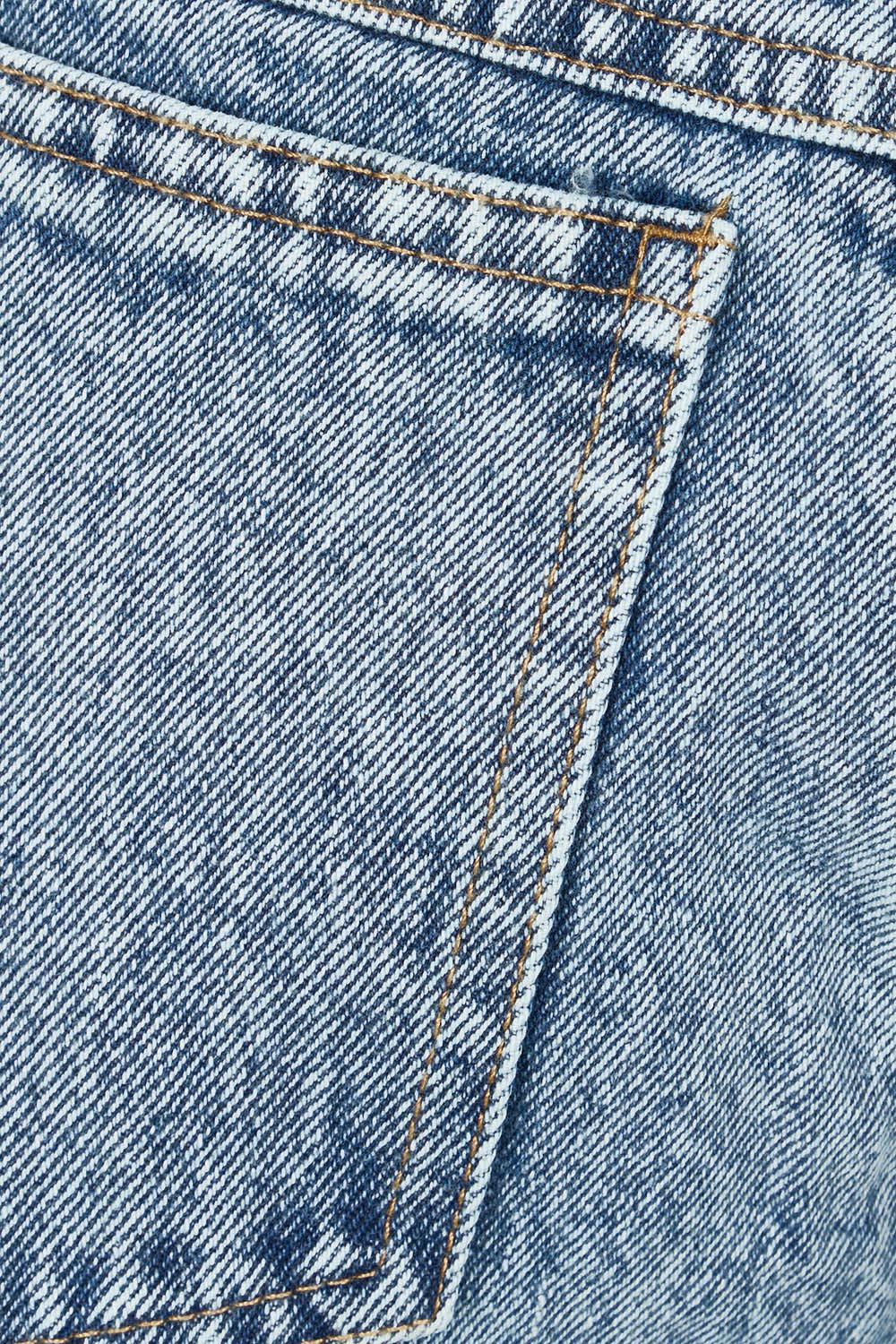 Product shot of the Jordan Jean in colour Acidwash (Blue), detail