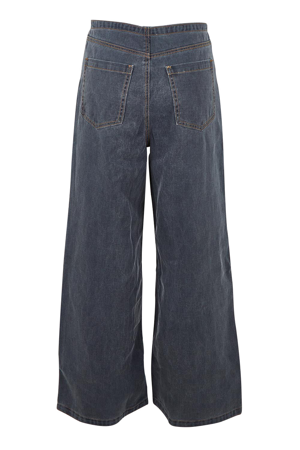 Product shot of the Ainsley Jean in colour Darkdenim (Black), from the back