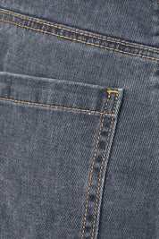 Product shot of the Ainsley Jean in colour Darkdenim (Black), detail
