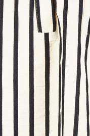 Product shot of the Rohan Cotton Top in colour Stripe, detail