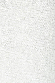 Product shot of the Jaci Cotton Blend Knit Top in colour White (White), detail