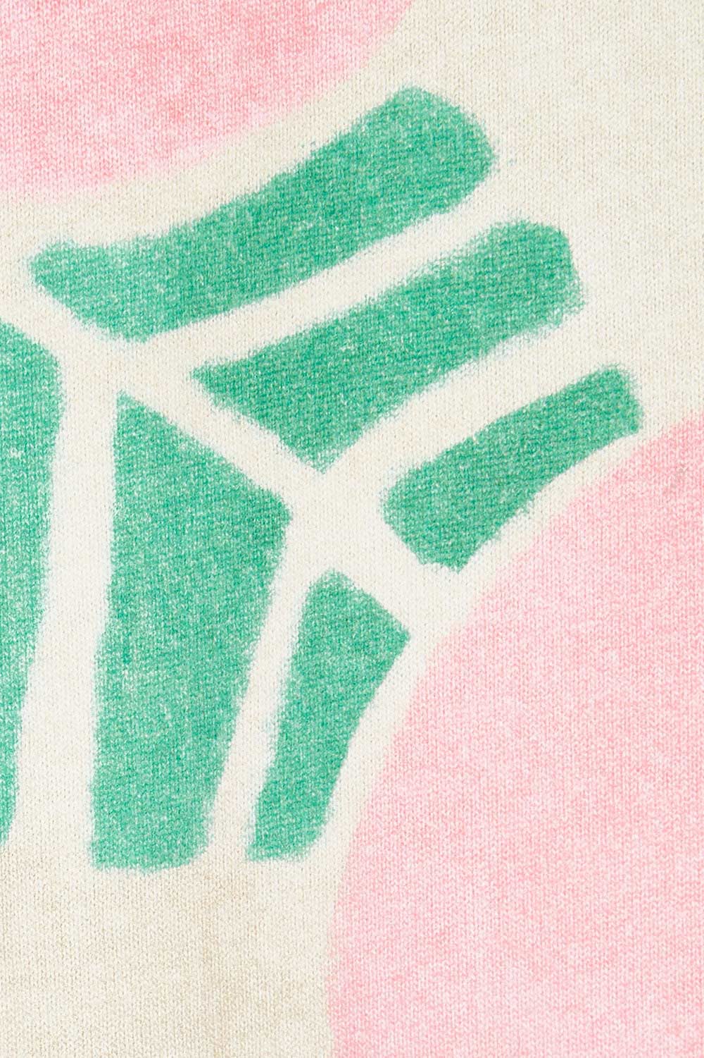 Product shot of the Helg Tee Dress in colour Crelingon, detail