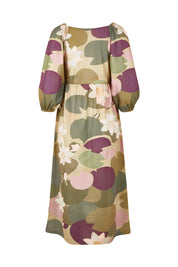 Product shot of the Romantik Dress in colour Lilypink (Pink), from the back
