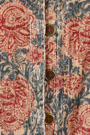 Product shot of the Adelong Falls Corduroy Jacket in colour Ornate, detail