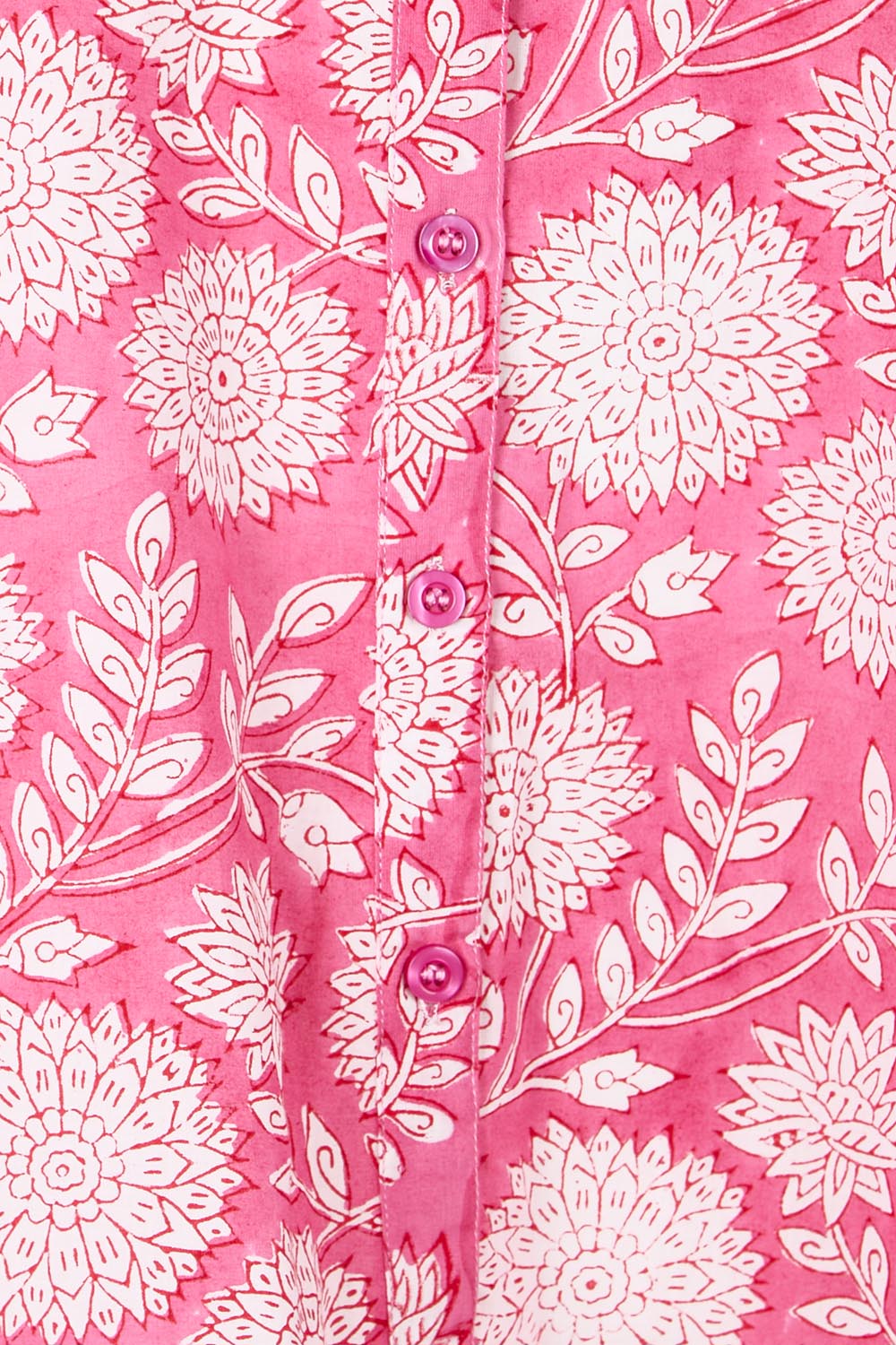 Product shot of the Wineglass Bay Cotton Dress – Pinkorange in colour Pinkorange, showing detail