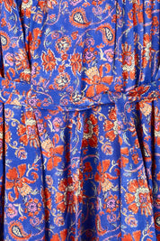 Product shot of the Turquoise Bay Dress – Rose in colour Rose, showing detail