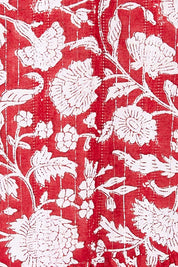 Product shot of the Tallows Beach Cotton Dress in colour Red (Red), detail