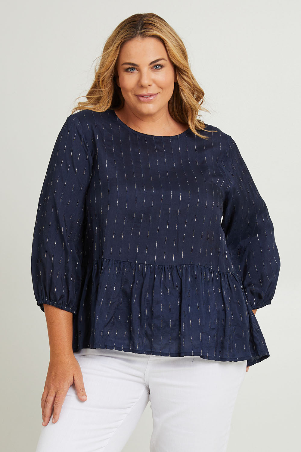 Preloved Belle Beach Top - Navy