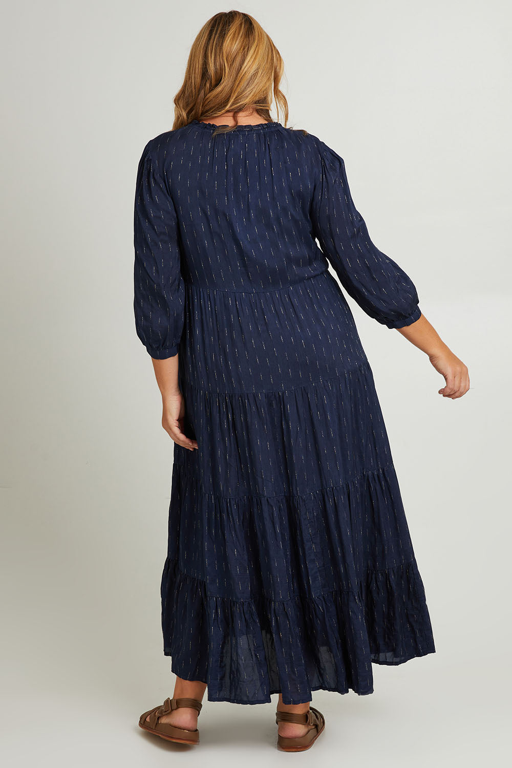 Preloved Belle Beach Maxi Dress - Navy