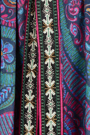 Product shot of the Edith Falls Maxi Dress in colour Paisley, detail